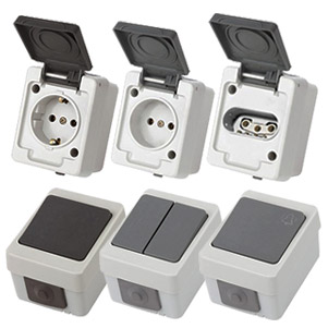 کلید بارانی روکار  پارت الکتریک