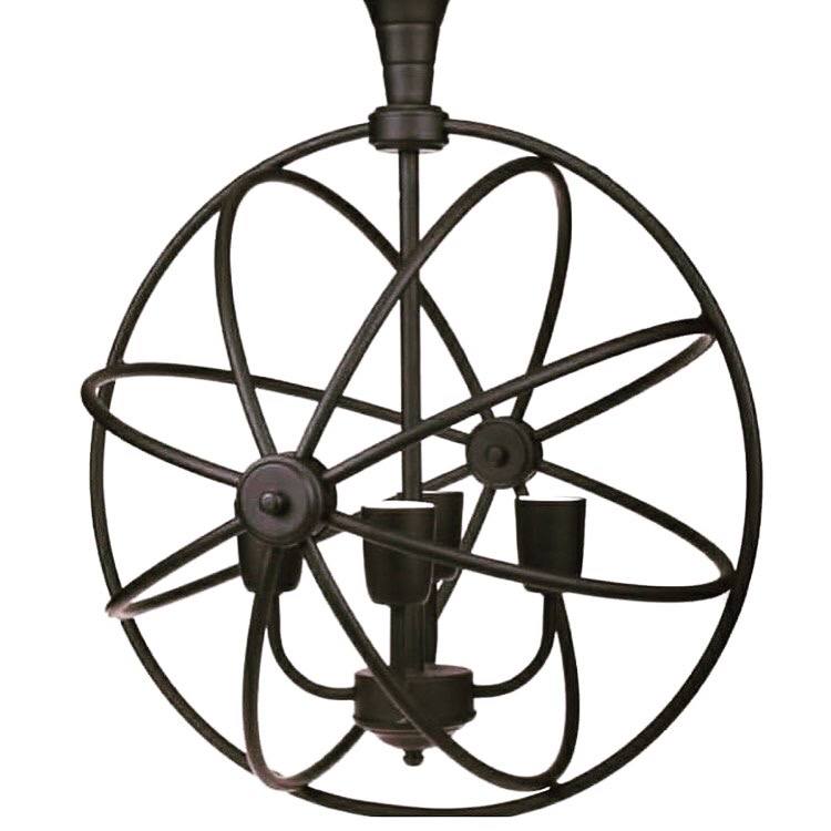 آویز مدرن 4 شعله کروی