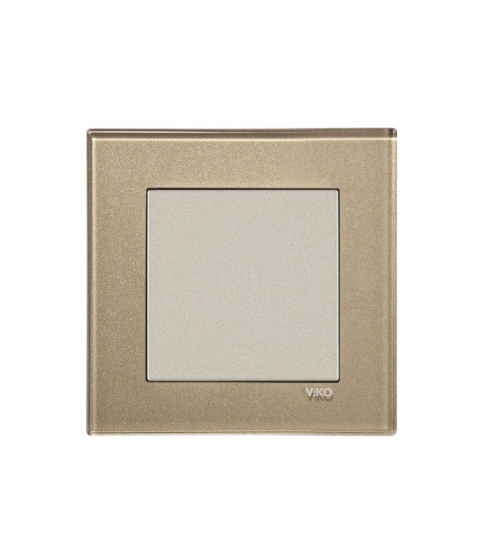 کلید و پریز ویکو کادر شیشه ای Artline ( بژ )