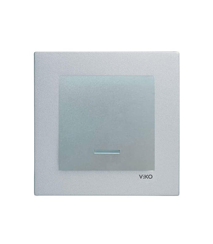 کلید و پریز ویکو مدل نولا Novella نقره ای