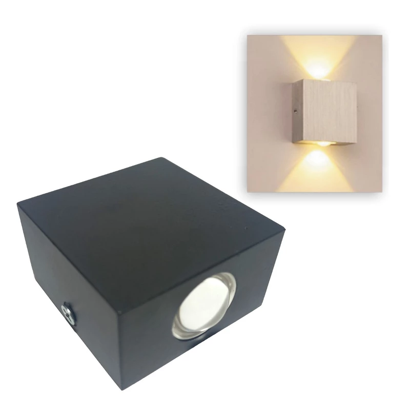 چراغ دکوراتیو مربع دوطرفه(لنز محدب)