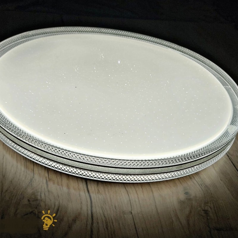 چراغ سقفی مدرن دور کریستال 72 وات