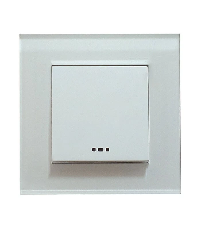 کلید و پریز دلند مدل آسا سفید پلکسی