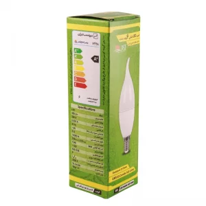 لامپ ال ای دی اشکی ۶ وات مات E14 پارس شعاع توس