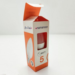 لامپ ال ای دی شمعی 5 وات نمانور