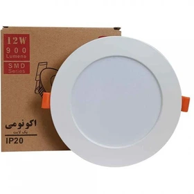 پنل SMD توکار بک لایت 12 وات گرد شیله