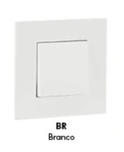 کلید و پریز سفید سری QUADRO 45 مدل مربع