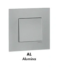 کلید و پریز رنگ آلومینیوم سری QUADRO 45 مدل مربع