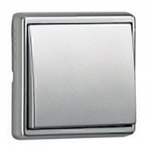 کلید و پریز ایفاپل سری APOLO 5000 مدل METALIZED رنگ طوسی