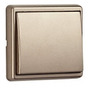 کلید و پریز ایفاپل سری APOLO 5000 مدل METALIZED رنگ شامپاینی