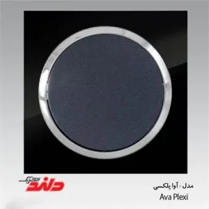 کلید و پریز مشکی مات زه نقره ای دلند مدل آوا