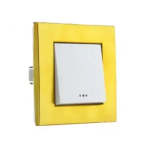 کلید و پریز دلند مدل آسا سفید طلایی