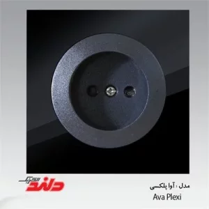 کلید و پریز دلند آوا مشکی پلکسی
