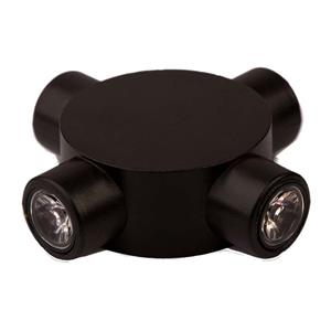 چراغ دکوراتیو گرد چهارطرفه لوله کوتاه