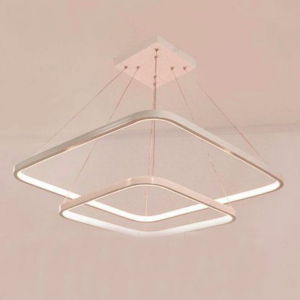 لوستر دو طبقه مربع اس ام دی مدرن