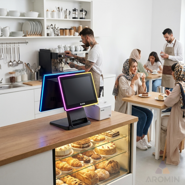 صندوق فروشگاهی اتم مدل راکال رم8 با نمایشگر دوم 11.6