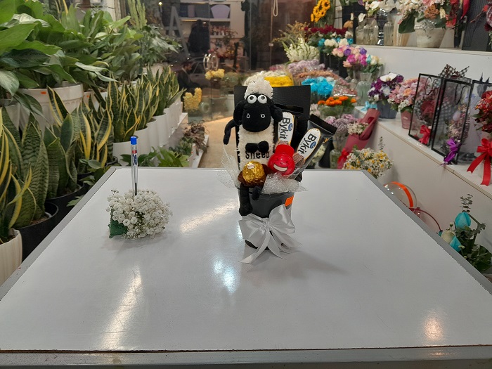 سطل هدیه بره ناقلا مشکی