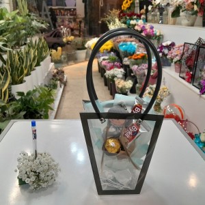 باکس هدیه طلقی عروسک روسی طوسی