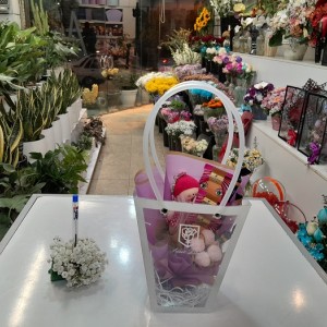 باکس هدیه طلقی عروسک روسی بنفش