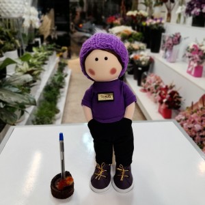 عروسک روسی پسر بنفش