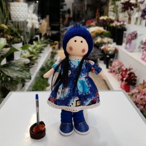 عروسک روسی دختر آبی