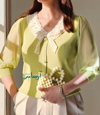 بافت پانیذ- بدون مروارید بر روی یقه( شارژ مجدد2)