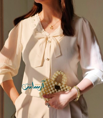 بافت پانیذ- بدون مروارید بر روی یقه( شارژ مجدد2)