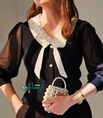 بافت پانیذ- بدون مروارید بر روی یقه( شارژ مجدد2)