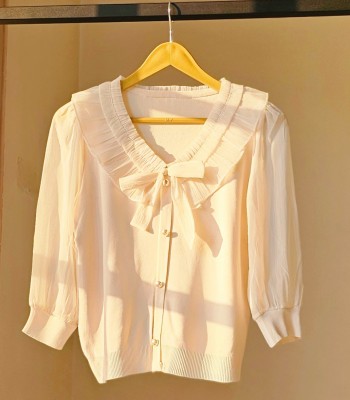 بافت پانیذ- بدون مروارید بر روی یقه( شارژ مجدد2)