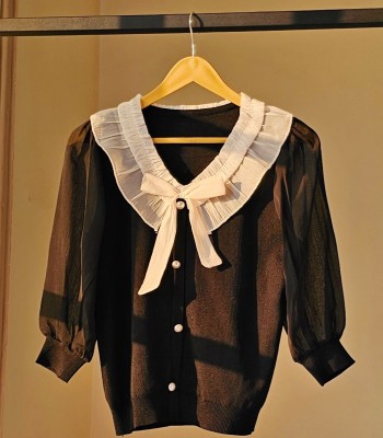 بافت پانیذ- بدون مروارید بر روی یقه( شارژ مجدد2)