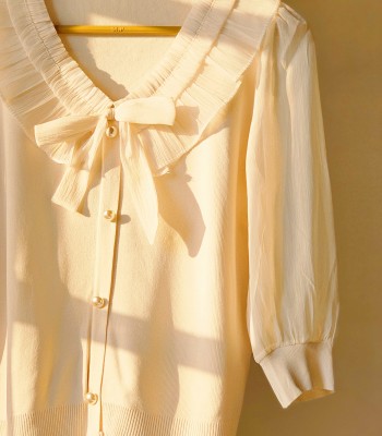 بافت پانیذ- بدون مروارید بر روی یقه( شارژ مجدد2)