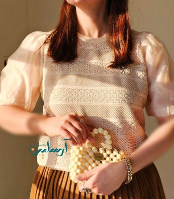 شومیز قلاب بافی حنانه