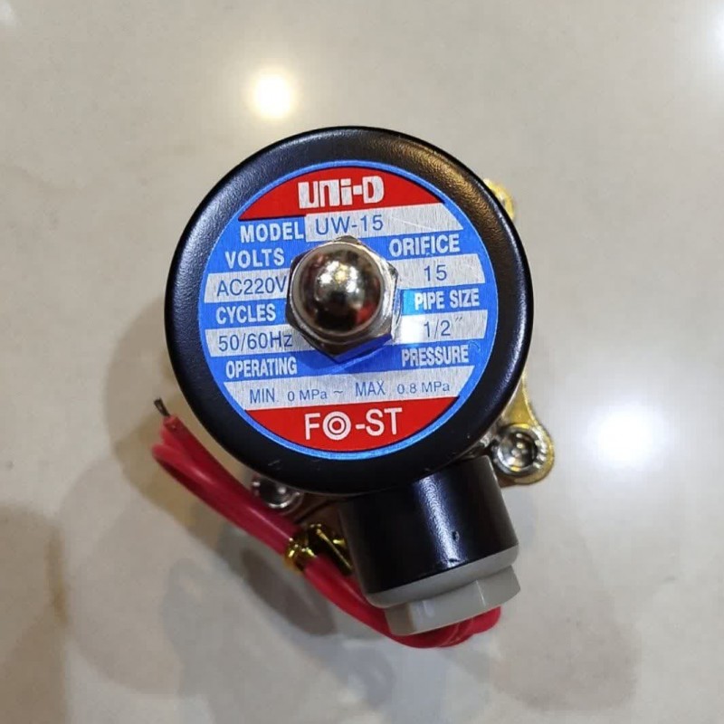 شیر برقی 2-2 سایز 1/2 اینچ برنجی FOST مدل UNI-D 2W-160-15