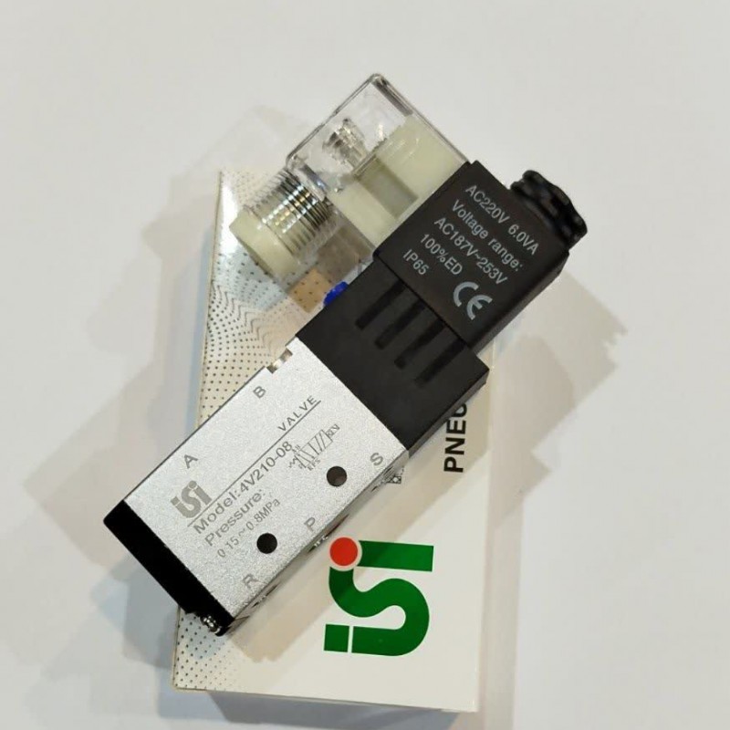 شیر برقی پنوماتیک مدل 4V210-08 ISI