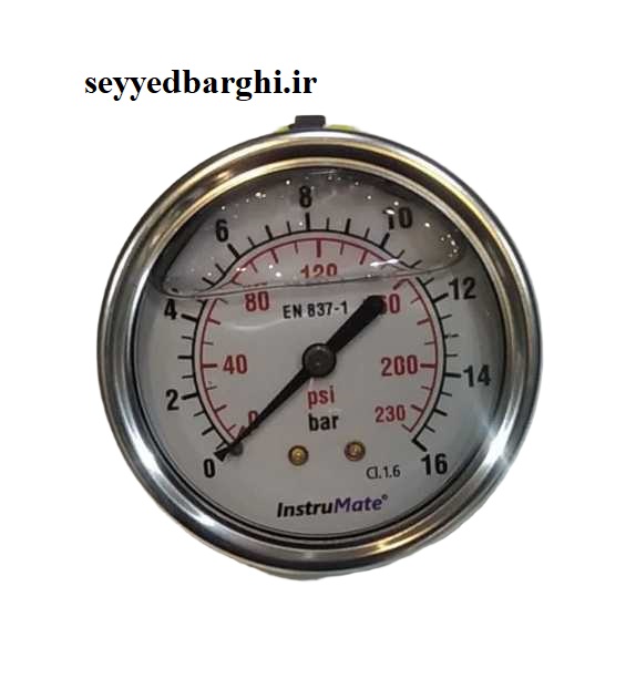 مانومتر  16 بار روغنی تابلویی صفحه 6سانت