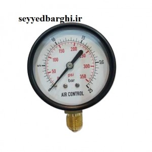 مانومتر  25 بار خشک عمودی صفحه 6سانت