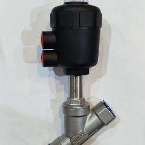 انگل ولو (شیر زاویه ای) 1 اینچ کله پلاستیکی