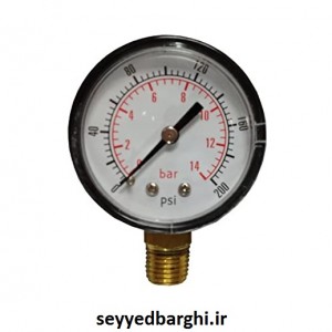 مانومتر 100 بار خشک عمودی صفحه 6سانت WARM