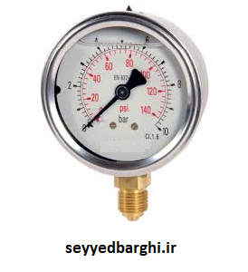 مانومتر  16 بار روغنی عمودی صفحه 6سانت