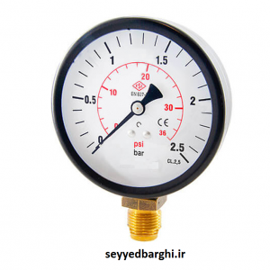 مانومتر  0-1 بار خشک عمودی صفحه 10 سانت WARM
