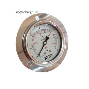 مانومتر  6 بار روغنی تابلویی صفحه 6سانت