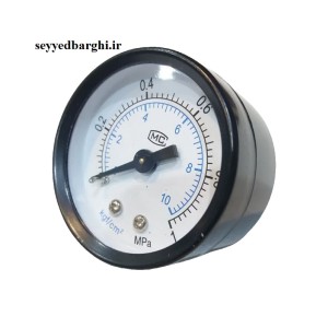 مانومتر  150psi, 1mpa (10 بار ) خشک افقی صفحه 4 سانت