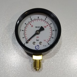 مانومتر 10 بار خشک عمودی صفحه 6 سانت