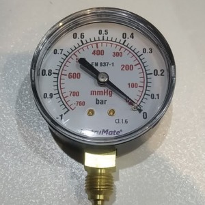 مانومتر  خشک 1- بار وکیوم عمودی صفحه 6سانت