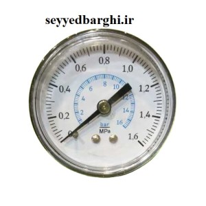 مانومتر  16 بار خشک تابلویی صفحه 5 سانت