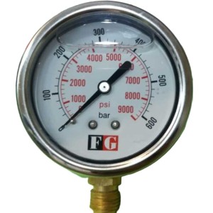 مانومتر  600 بار روغنی عمودی صفحه 6 سانت FG