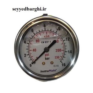 مانومتر  16 بار روغنی تابلویی صفحه 6سانت
