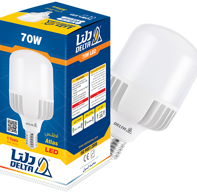 لامپ استوانه 70وات LED دلتا