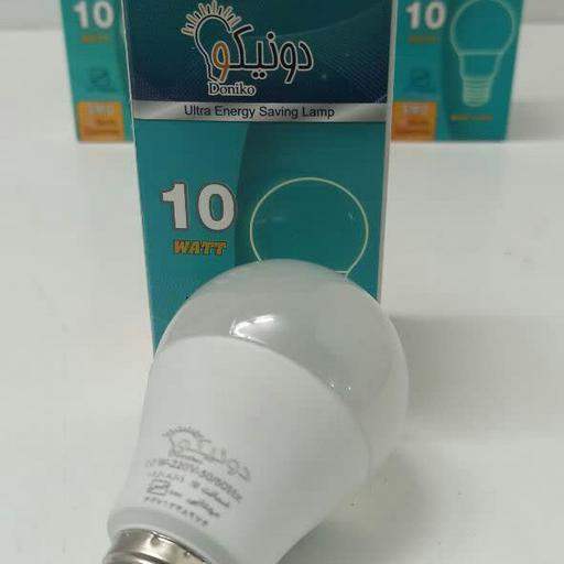 لامپ حبابی 10وات LED مهتابی دونیکو