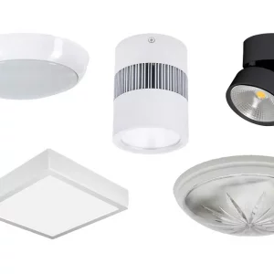 معرفی انواع مدل های چراغ روکار سقفی